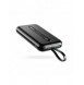 Joyroom Linglong powerbank 10000mAh 20W Strömförsörjning Snabbladdning USB / USB Typ C / inbyggd USB Type C-kabel svart JR-L001