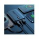 Joyroom Linglong powerbank 10000mAh 20W Strömförsörjning Snabbladdning USB / USB Typ C / inbyggd USB Type C-kabel svart JR-L001