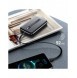 Joyroom Linglong powerbank 10000mAh 20W Strömförsörjning Snabbladdning USB / USB Typ C / inbyggd USB Type C-kabel svart JR-L001