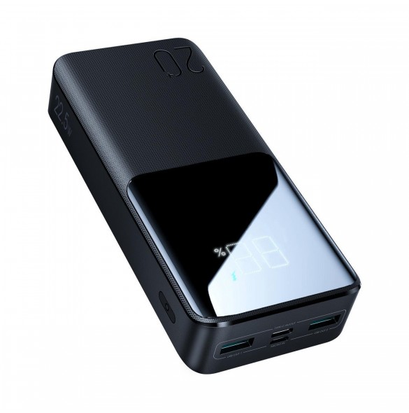 Joyroom powerbank 20000mAh 22,5W PD QC3.0 AFC svart (JR-QP192)