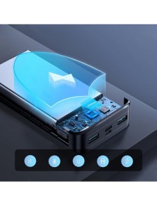 Joyroom powerbank 20000mAh 22,5W PD QC3.0 AFC svart (JR-QP192)