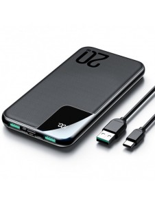 Joyroom Starchi powerbank 10000mAh 20W Strömleverans Snabbladdning 2x USB / 1x USB Typ C svart (JR-QP190)