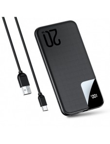 Joyroom Starchi powerbank 10000mAh 20W Strömleverans Snabbladdning 2x USB / 1x USB Typ C svart (JR-QP190)