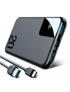 Joyroom Starchi powerbank 10000mAh 20W Strömleverans Snabbladdning 2x USB / 1x USB Typ C svart (JR-QP190)