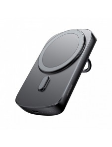 Trådlös powerbank 6000mAh Joyroom JR-W030 20W MagSafe med ring och stativ - svart