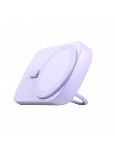 Trådlös powerbank 6000mAh Joyroom JR-W030 20W MagSafe med ring och stativ - lila