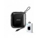 Joyroom powerbank 10000mAh Jelly Series 22,5W med inbyggd USB C-kabel svart (JR-L002)
