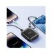 Joyroom powerbank 10000mAh Jelly Series 22,5W med inbyggd USB C-kabel svart (JR-L002)