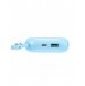 Joyroom powerbank 10000mAh Jelly Series 22,5W med inbyggd USB C-kabel blå (JR-L002)