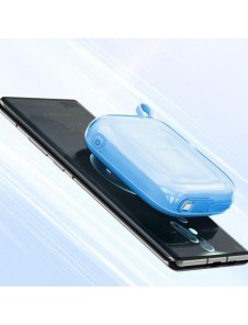 Joyroom powerbank 10000mAh Jelly Series 22,5W med inbyggd USB C-kabel blå (JR-L002)