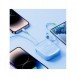 Joyroom powerbank 10000mAh Jelly Series 22,5W med inbyggd USB C-kabel blå (JR-L002)