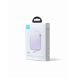 Joyroom powerbank 10000mAh Jelly Series 22,5W med inbyggd USB C-kabel lila (JR-L002)