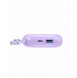 Joyroom powerbank 10000mAh Jelly Series 22,5W med inbyggd USB C-kabel lila (JR-L002)