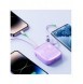 Joyroom powerbank 10000mAh Jelly Series 22,5W med inbyggd USB C-kabel lila (JR-L002)