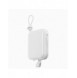 Joyroom powerbank med USB C och Lightning-kablar och stativ Cutie Series 10000mAh 22,5W vit (JR-L008)