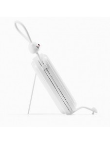 Joyroom powerbank med USB C och Lightning-kablar och stativ Cutie Series 10000mAh 22,5W vit (JR-L008)
