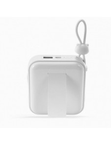 Joyroom powerbank med USB C och Lightning-kablar och stativ Cutie Series 10000mAh 22,5W vit (JR-L008)