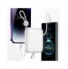 Joyroom powerbank med USB C och Lightning-kablar och stativ Cutie Series 10000mAh 22,5W vit (JR-L008)