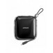 Joyroom powerbank 10000mAh Jelly Series 22,5W med inbyggd Lightning-kabel svart (JR-L003)
