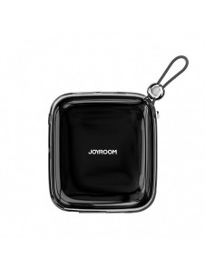 Joyroom powerbank 10000mAh Jelly Series 22,5W med inbyggd Lightning-kabel svart (JR-L003)