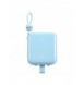 Joyroom powerbank med USB C och Lightning-kablar och stativ Cutie Series 10000mAh 22,5W blå (JR-L008)