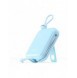 Joyroom powerbank med USB C och Lightning-kablar och stativ Cutie Series 10000mAh 22,5W blå (JR-L008)