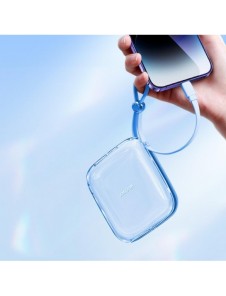 Joyroom powerbank 10000mAh Jelly Series 22,5W med inbyggd Lightning-kabel blå (JR-L003)