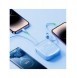 Joyroom powerbank 10000mAh Jelly Series 22,5W med inbyggd Lightning-kabel blå (JR-L003)