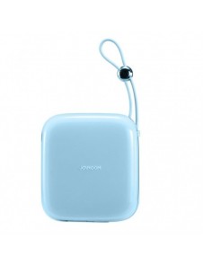 Joyroom powerbank 10000mAh Jelly Series 22,5W med inbyggd Lightning-kabel blå (JR-L003)