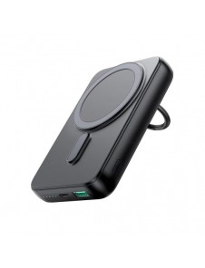 Trådlös powerbank 10000mAh Joyroom JR-W050 20W MagSafe med ring och stativ - svart