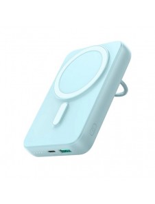 Trådlös powerbank 10000mAh Joyroom JR-W050 20W MagSafe med ring och stativ - blå