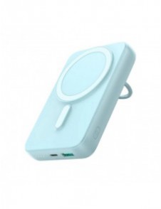 Trådlös powerbank 10000mAh Joyroom JR-W050 20W MagSafe med ring och stativ - blå
