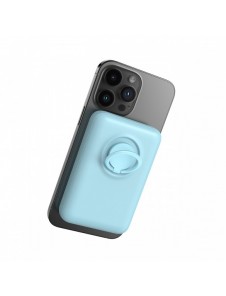 Trådlös powerbank 10000mAh Joyroom JR-W050 20W MagSafe med ring och stativ - blå