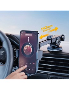 Joyroom bilhållare med 15W induktiv laddare för instrumentbräda svart (JR-ZS299)