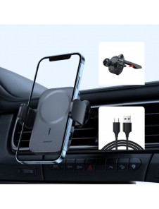 Joyroom Biltelefonhållare med 15W Qi trådlös laddare (MagSafe-kompatibel) för luftventil (JR-ZS295)