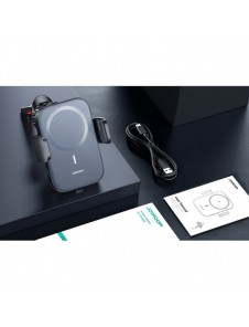 Joyroom Biltelefonhållare med 15W Qi trådlös laddare (MagSafe-kompatibel) för luftventil (JR-ZS295)