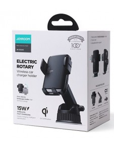 Joyroom Car Electric Qi Trådlös Laddare 15W med Hållare Svart (JR-ZS242)