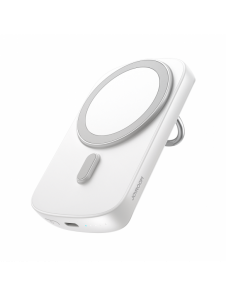 Joyroom induktiv powerbank 6000mAh med ring och stativ upp till 20W vit (JR-W030)