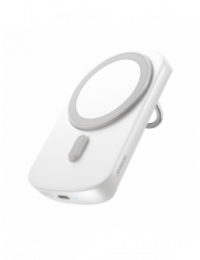 Joyroom induktiv powerbank 6000mAh med ring och stativ upp till 20W vit (JR-W030)