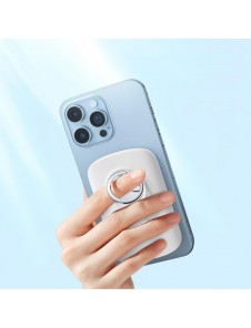 Joyroom induktiv powerbank 6000mAh med ring och stativ upp till 20W vit (JR-W030)