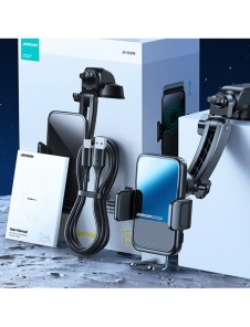 Joyroom automatisk bilhållare induktionsladdare 15W Qi för vindruta cockpitbräda svart (JR-ZS298 dash)