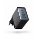 Joyroom laddare GaN 67W 4 portar (2x USB, 2x USB C) svart (TCG02) + kabel USB C - USB C 100W 1,2m