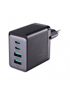 Joyroom laddare GaN 67W 4 portar (2x USB, 2x USB C) svart (TCG02) + kabel USB C - USB C 100W 1,2m