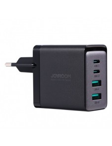 Joyroom laddare GaN 67W 4 portar (2x USB, 2x USB C) svart (TCG02) + kabel USB C - USB C 100W 1,2m