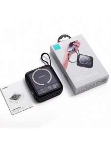 Joyroom induktionsströmbank 10000mAh Icy Series 22,5W med inbyggd Lightning-kabel svart (JR-L007)
