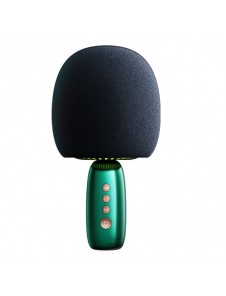 Joyroom trådlös karaokemikrofon med Bluetooth 5.0-högtalare 2500mAh grön (JR-K3 grön)