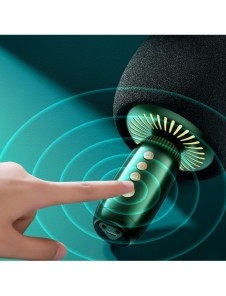 Joyroom trådlös karaokemikrofon med Bluetooth 5.0-högtalare 2500mAh grön (JR-K3 grön)