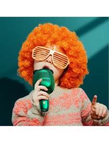 Joyroom trådlös karaokemikrofon med Bluetooth 5.0 högtalare 2500mAh röd (JR-K3 röd)