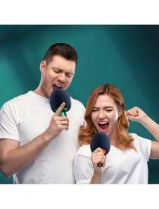 Joyroom trådlös karaokemikrofon med Bluetooth 5.0 högtalare 2500mAh röd (JR-K3 röd)