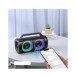 Joyroom 5.1 trådlös bluetooth-högtalare med LED-färgbelysning svart (JR-MW02)